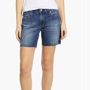 AG The Becke Denim Short Frayed Hem size 32R